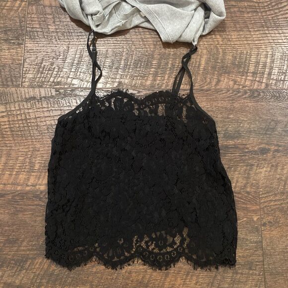 Joie Irita Sweater Lace Cashmere Whimsigoth Lagenlook Longline Gray Size Small - Picture 7 of 10